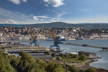 Porto Trieste Con Cantieri Navi