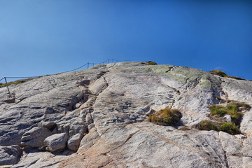 steiler Wanderweg zum Kjeragbolten