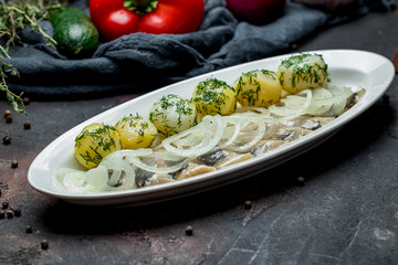 Herring with potatoes