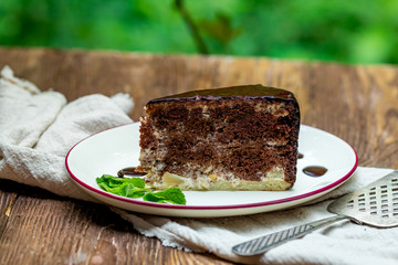 Sour cream chocolate cake