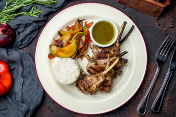 Rack of lamb