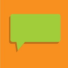 Flat design business Vector Illustration concept Empty template copy space Posters coupons promotional material. Rectangular Speech Bubble in Solid Color and Shadow Visual Expression