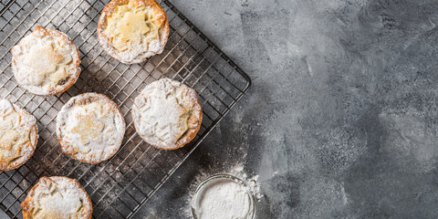 Mince pies, traditional christmas food