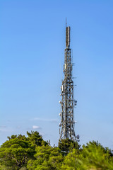 Buyukada Island street view. Coach and Horses at Buyukada, Princes Islands district of Istanbul