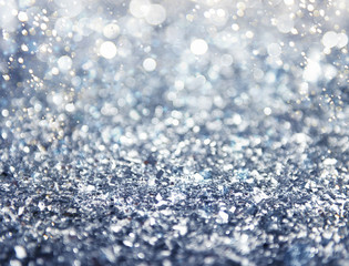 Silver sparkly crystal background