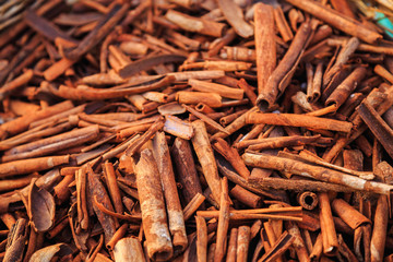 brown cinnamon sticks set