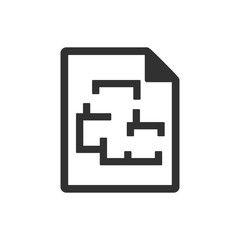 Obraz premium The diagram of the house on paper