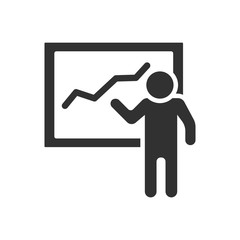 Man near blackboard with the schedule