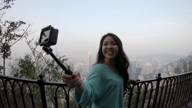 POV, taking photo in Hong Kong