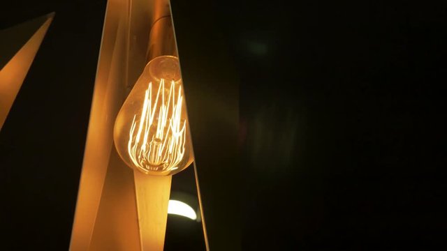 Customized anodized gold steel origami inspired pendant LED lights in angular folded shapes