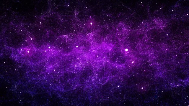 Galaxy Nebula Space Universe Loop Sky Colorful Stars Background 4K