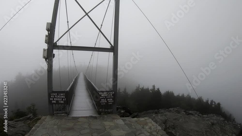 Swinging Bridge A Mile Up At Grandfather Mountain State Park