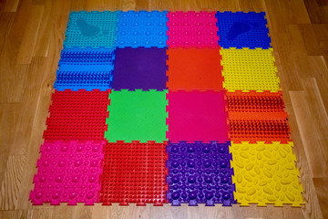 Children colored floor mat 