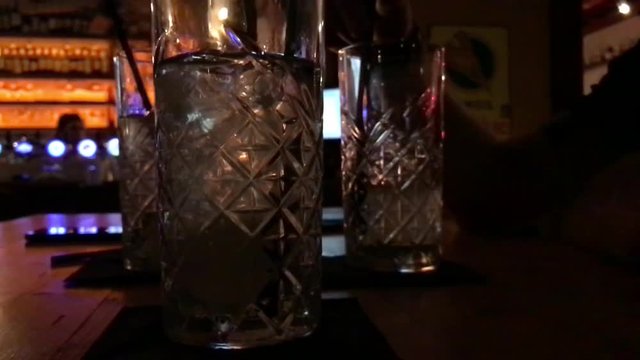 cocktails in slow mo, night out