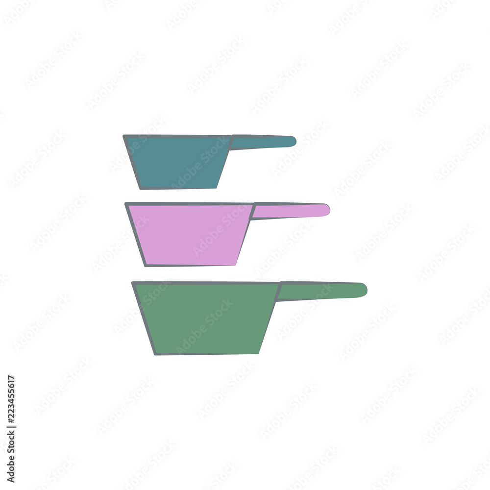 Poster set of sieves for coffee colored icon. element of colored coffee icon for mobile concept and web app