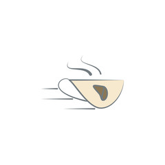 high-speed coffee delivery colored icon. Element of colored coffee icon for mobile concept and web apps. Color high-speed coffee delivery icon can be used for web and mobile