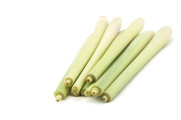 lemon grass on white background