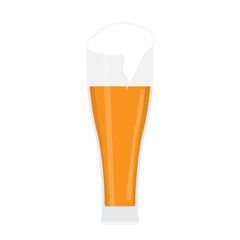 Isolated beer glass
