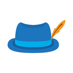 Isolated oktoberfest traditional hat
