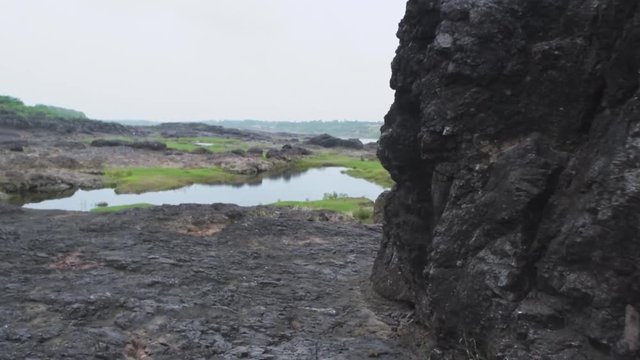 beautiful stones and water of rasulpur, vadodara, gujarat