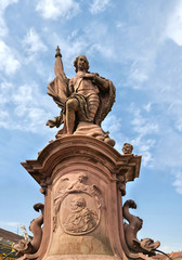 Fototapeta na wymiar Bernhardusbrunnen in Rastatt