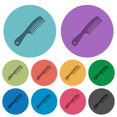 Comb with handle color darker flat icons