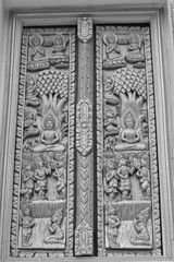 The architecture and stucco of Thai religious places.