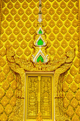 The architecture and stucco of Thai religious places.