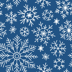 Christmas seamless doodle pattern