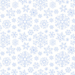Christmas seamless doodle pattern