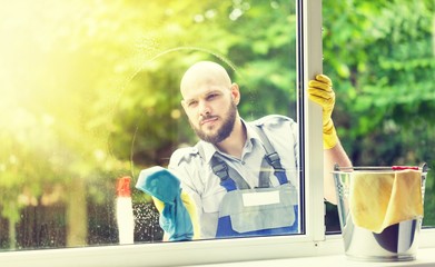 Window cleaning windows concept clothing employment corporate