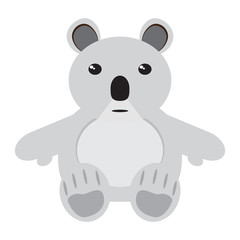 Isolated stuffed koala toy
