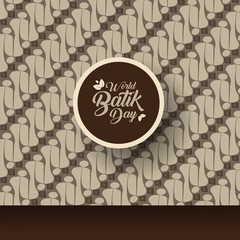 World Batik Day Background Concept