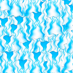 Abstract blue geometric wavy  pattern luxury design wallpaper art  background