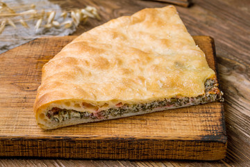 Ossetian pie with spinach