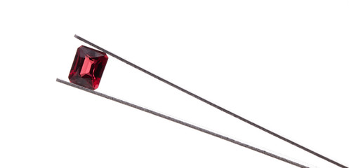 Garnet, Gemstone, Jewel isolated on white background