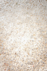 gravel on a shiny floor