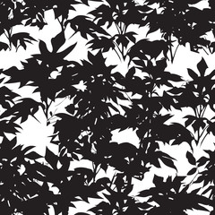 Sunflower Leaves Pattern Seamless Abstract Background Tile