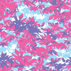 Sunflower Leaves Pattern Seamless Abstract Background Tile