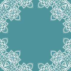White floral lace decorative background