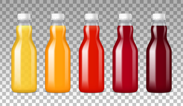 Glass Bottles With Juice 