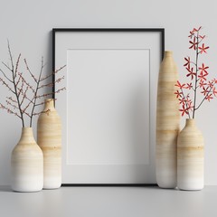 Frame Mockup with Decorations