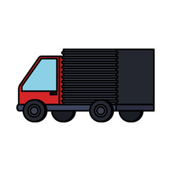 delivery service truck isolated icon