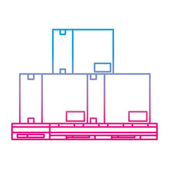 pile boxes carton delivery service