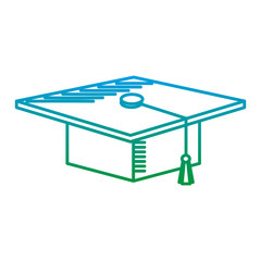 hat graduation isolated icon