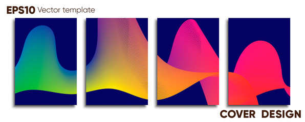 Creative colored cover. Cover design.