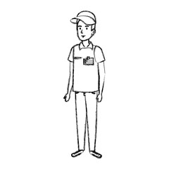 delivery worker avatar character