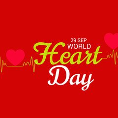 Naklejka na ściany i meble World Heart Day
