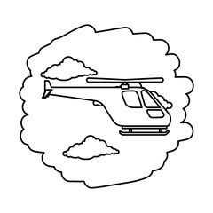 helicopter flying on the sky