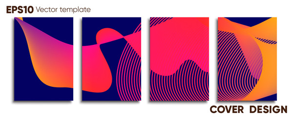 Creative colored cover. Cover design.